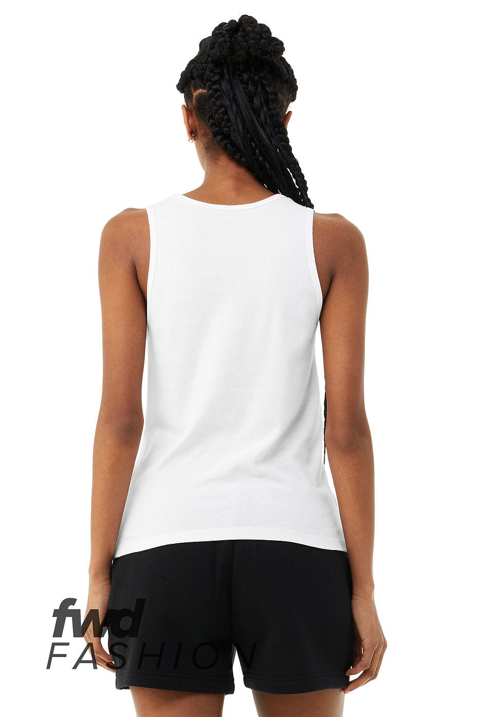 Unisex Micro Ribbed High Neck Tank Top (original logo)