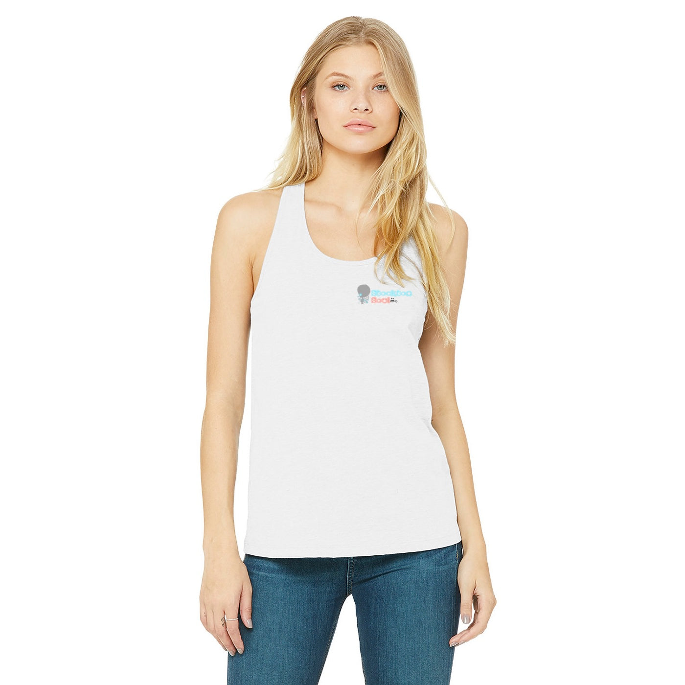 Women's Jersey Racerback Tank Top (soul logo)