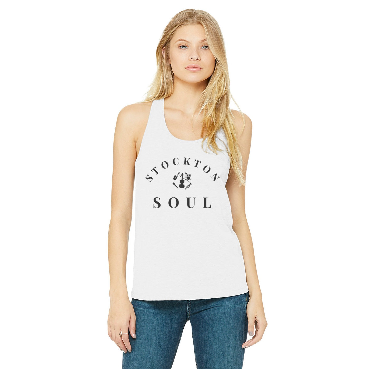 Women's Jersey Racerback Tank Top (original logo)